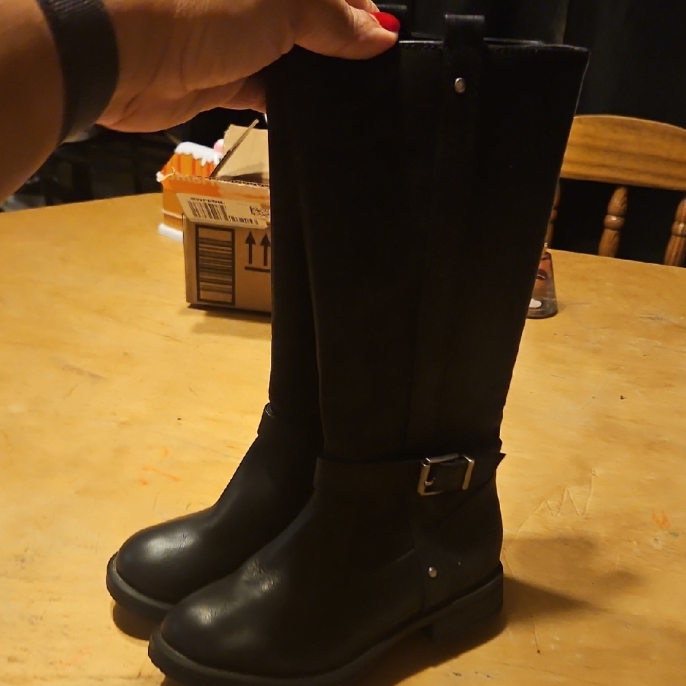 Black Girl's Boots Mia